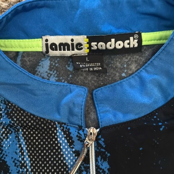 Jamie Sadock Women's Sleeveless Quarter Zip Top Performance Golf Shirt Large - Picture 2 of 6